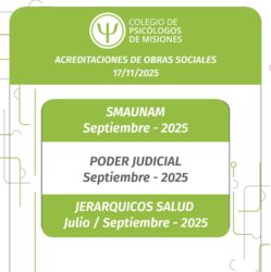 Acreditacion de Obras Sociales 17/11/2025
