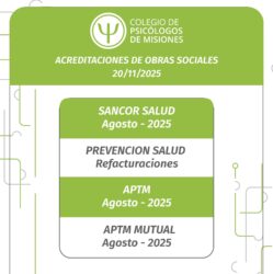 Acreditaciones de Obras Sociales 20-11-2025
