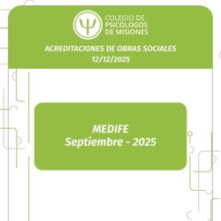 Acreditaciones de obras sociales 12/12/2025