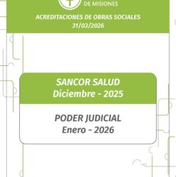 Acreditación de obras sociales 31-03-2026