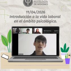 Com. de Jóvenes CPPM | Introducción a la vida laboral en el ámbito psicológico