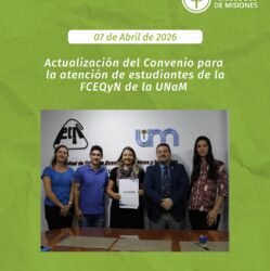 Actualización del convenio co FCEQyN de la UNaM