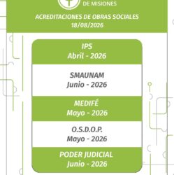 Acreditaciones 18/08/2026