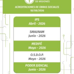 Acreditaciones 18/08/2026