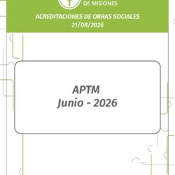 Acreditacion de obras sociales 21/08/2026