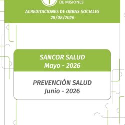 Acreditaciones de Obras Sociales 29-08-26